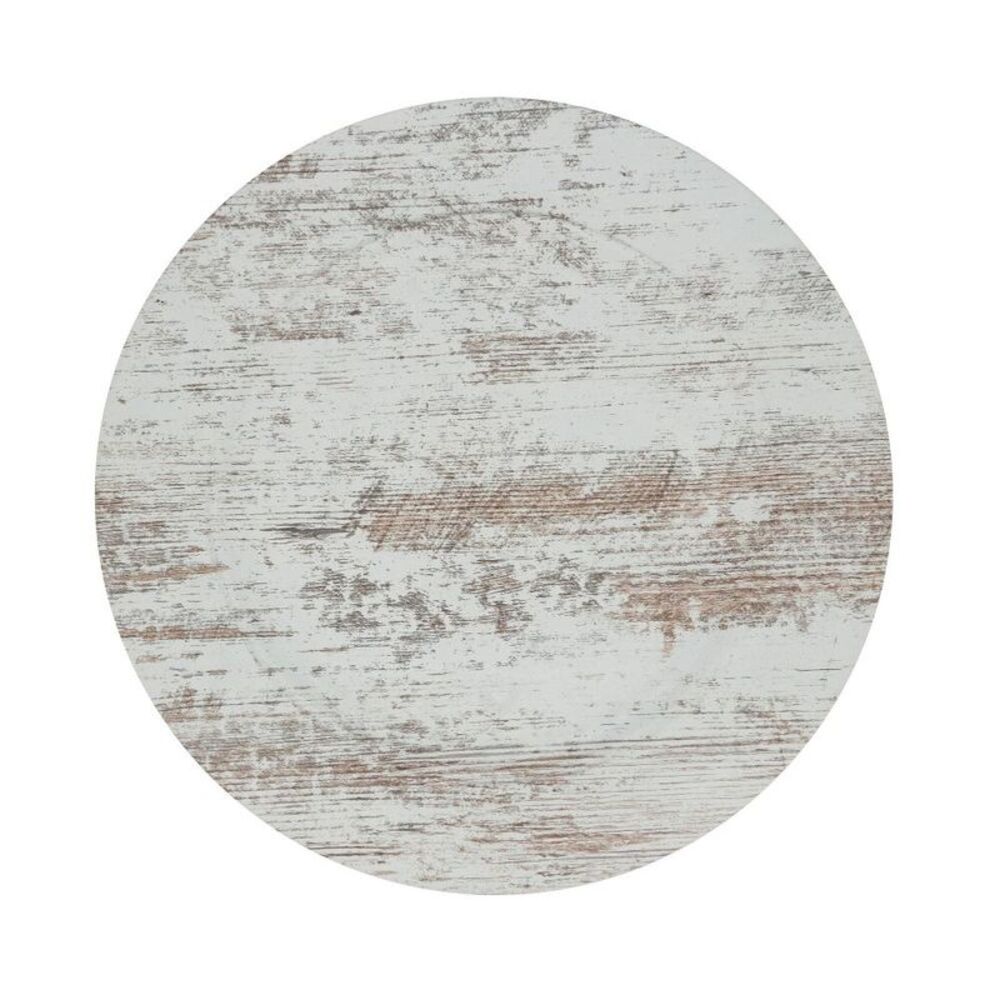 Saro Lifestyle Faux Wood Charger Plate (Set of 4) 13" White
